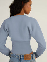 Corporate Girlie Ribbed Cardigan
