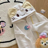 Kawaii-Kapuzenpullover für Mädchen mit Katzenohren