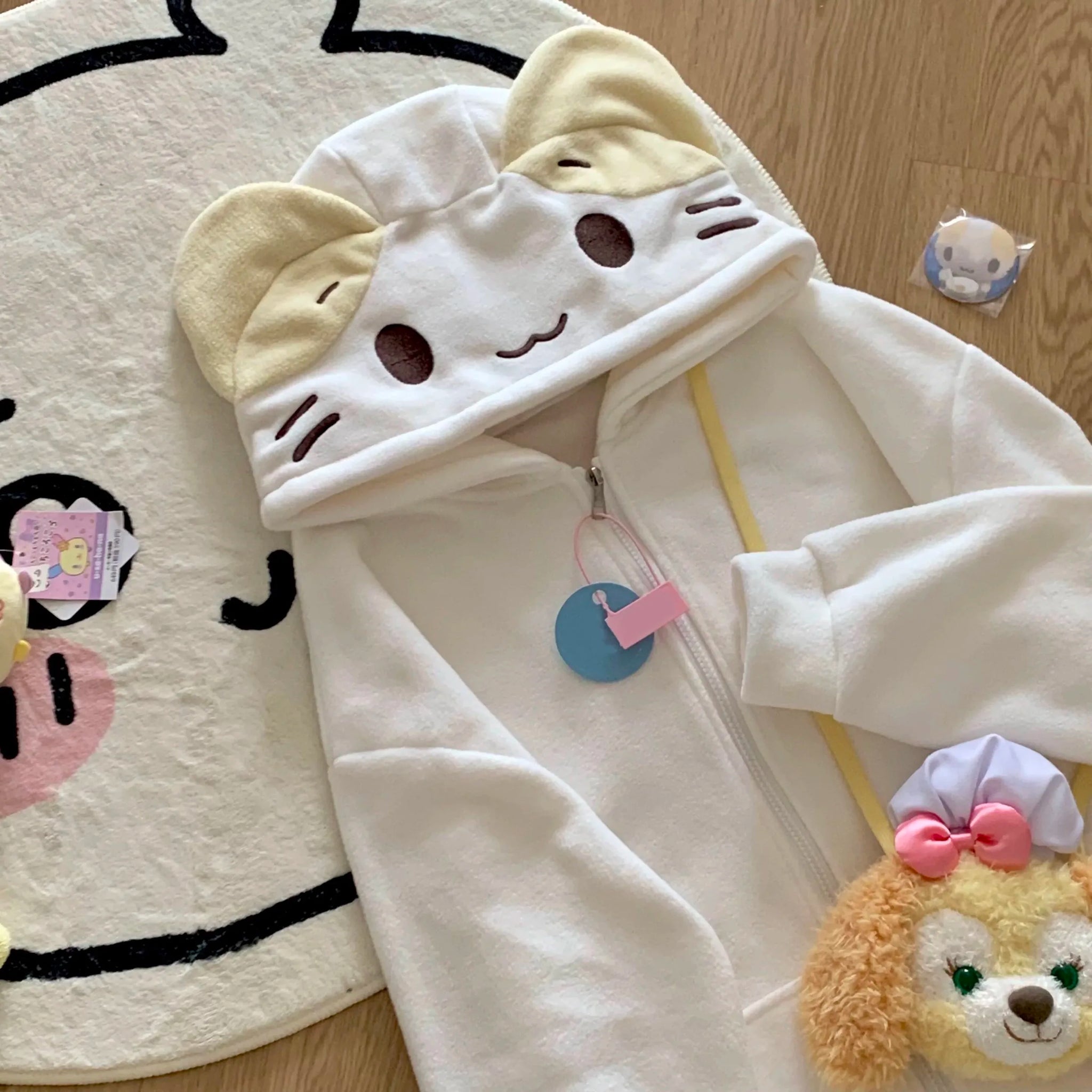 Kawaii-Kapuzenpullover für Mädchen mit Katzenohren
