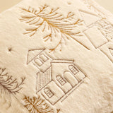 Christmas Embroidered Cover Soft Pillow Case