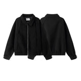 Corporate Girlie Minimalist Business Bomber Jacket