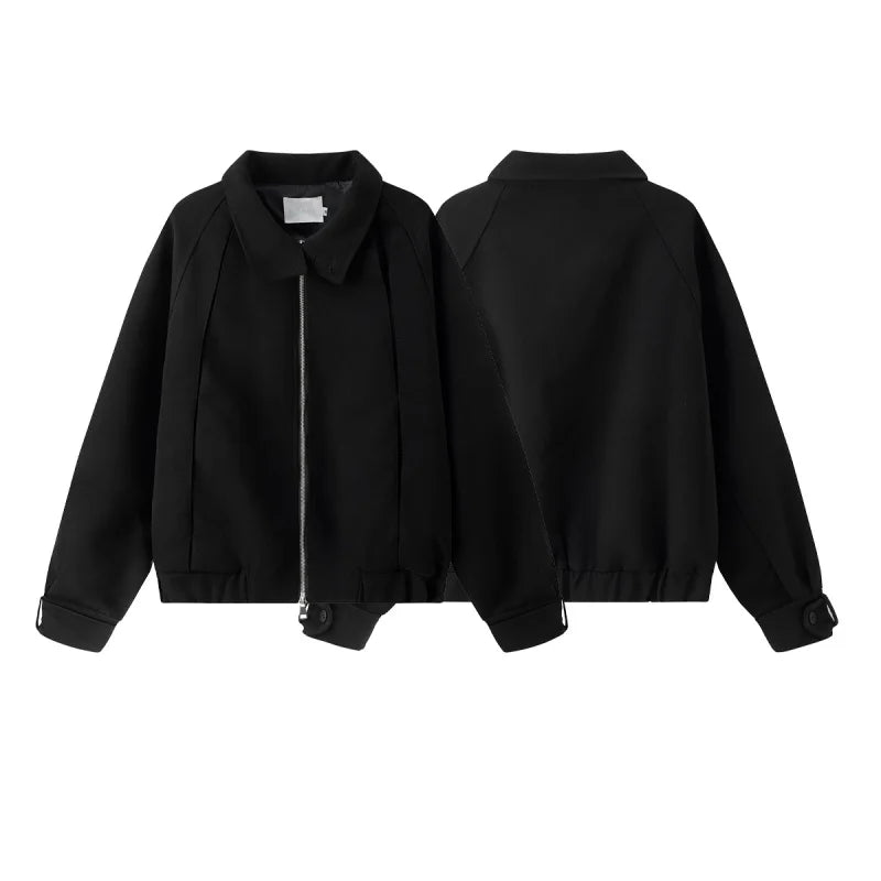 Corporate Girlie Minimalist Business Bomber Jacket