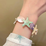 Überzogenes Seestern-Muschelarmband