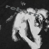 Graphic Half-Face T-Shirt