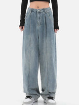 Light Blue Straight Leg Jeans