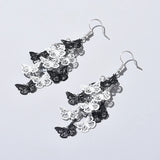 Vintage Hollow Leaves Shiny Earrings