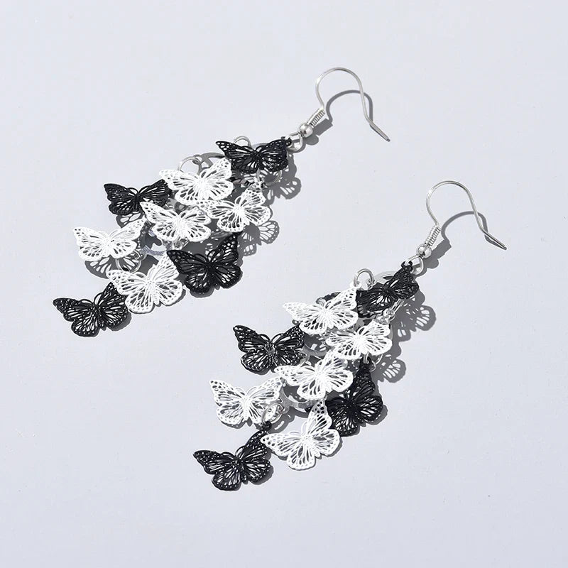 Vintage Hollow Leaves Shiny Earrings