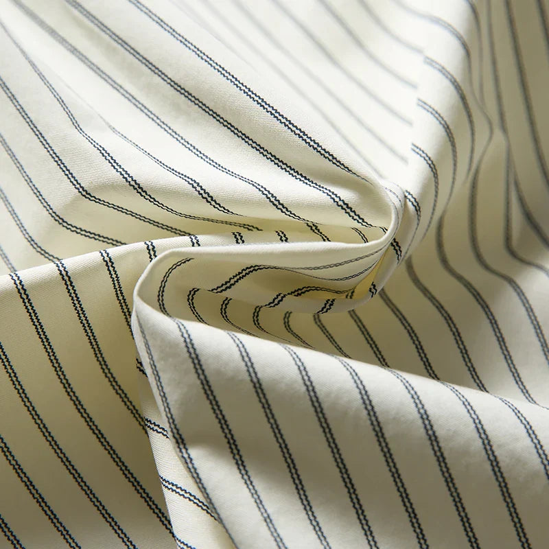 Autumn Retro Striped Long Sleeve Shirt