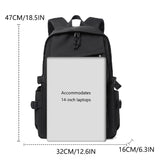 Polyester Solid Color School Backpack