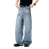 Sandblasted Straight Leg Jeans