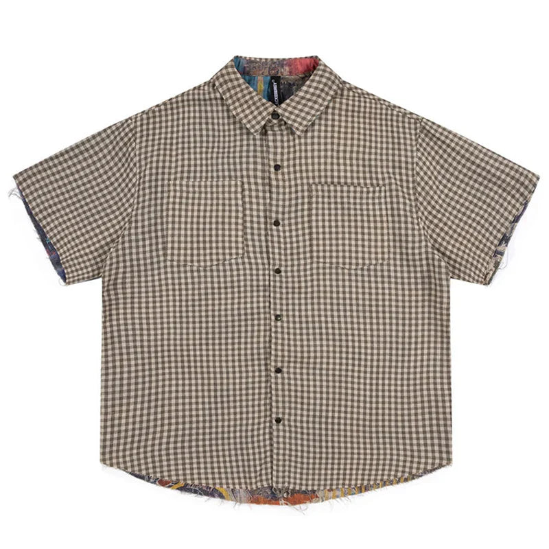 Plaid Summer Short Sleeve Shirt