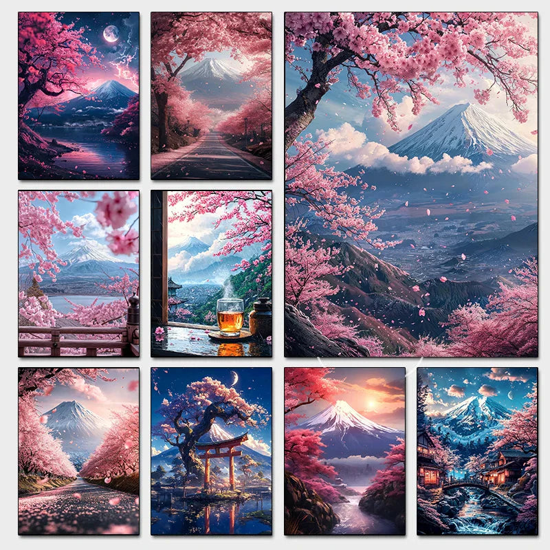 Japanese Cherry Blossoms Poster