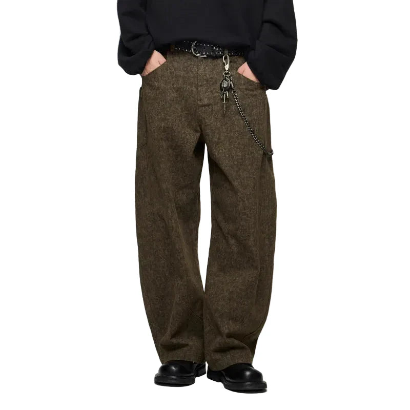 Leopard Camo Straight Leg Pants