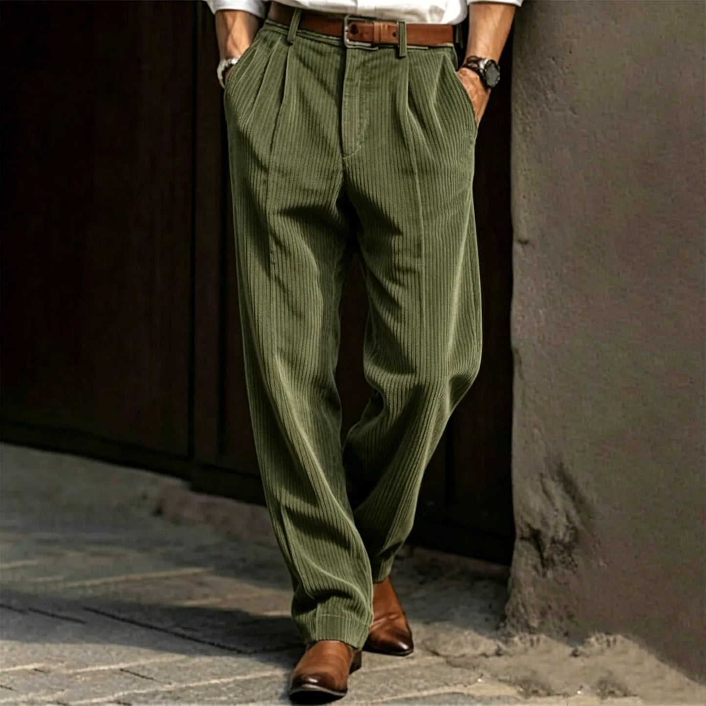 Men's Corduroy Striped Pants