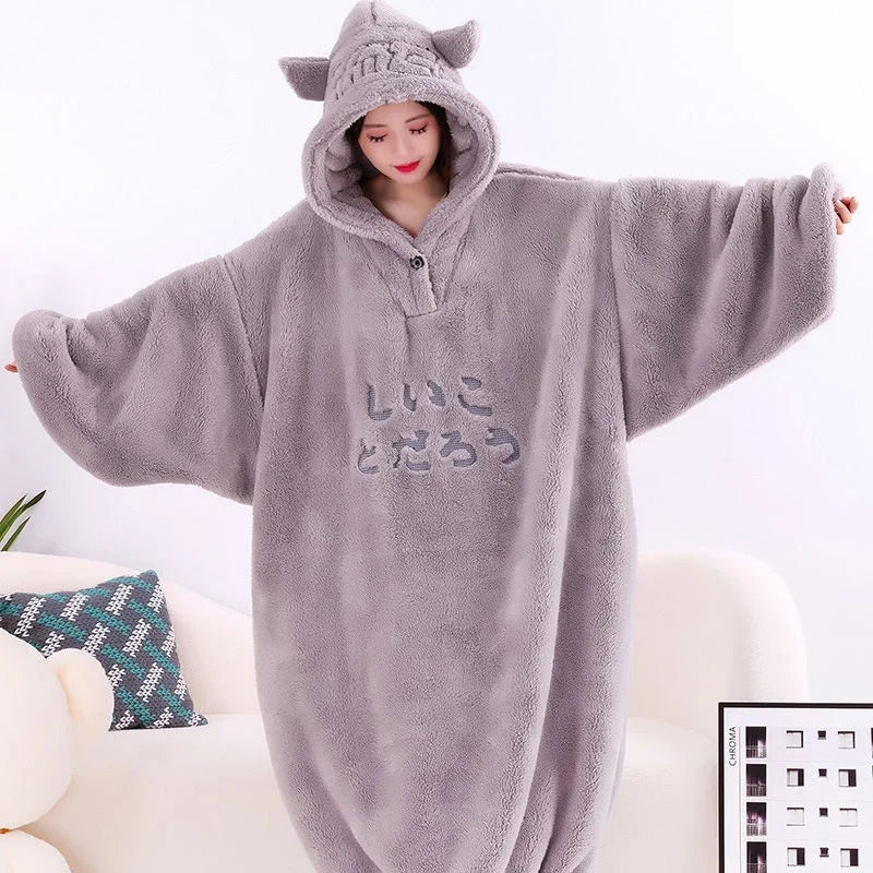 Sudadera con capucha y manta de forro polar suave