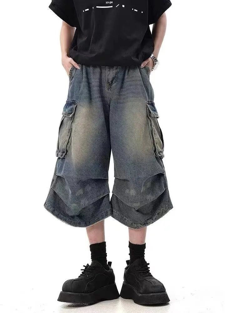 Camouflage Y2K Cargo Jorts