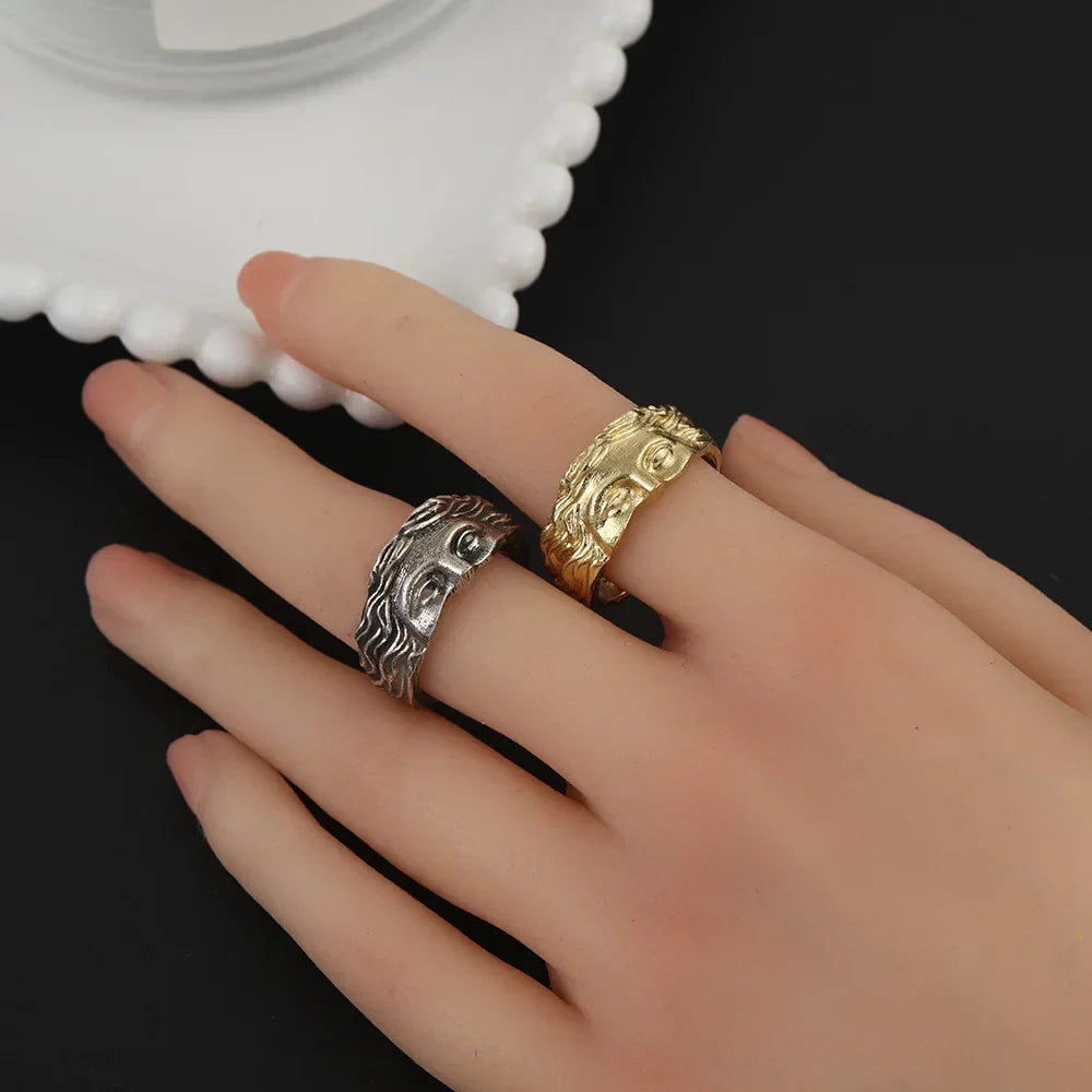 Vintage Gothic Art Open Ring