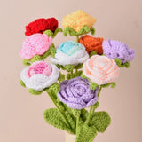 Single Bouquet Hand-Knitted Crochet Flower