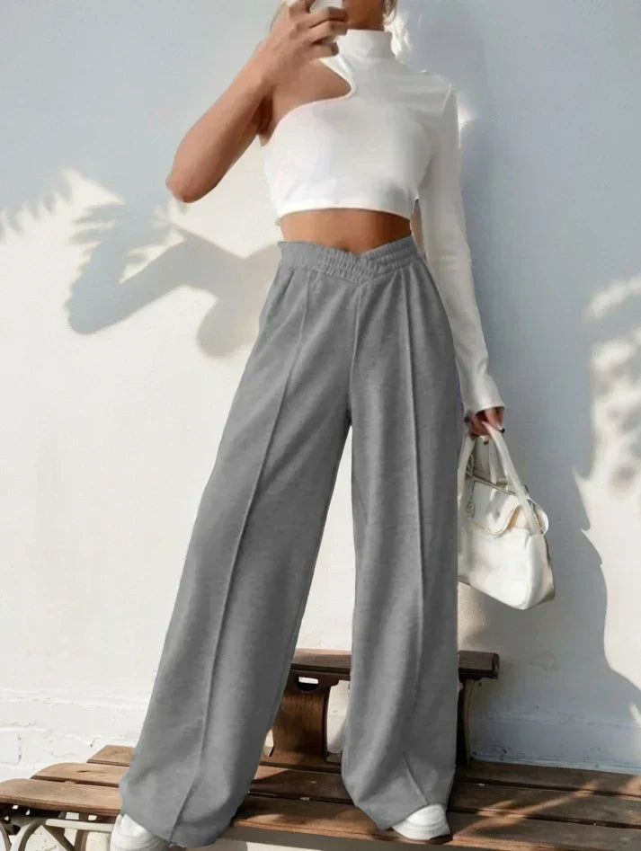Low Rise Elastic Waist Pants