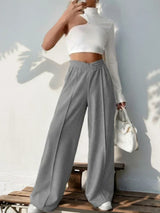 Low Rise Elastic Waist Pants