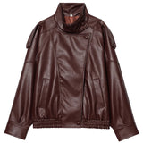 Cropped Women's Leather Jacket