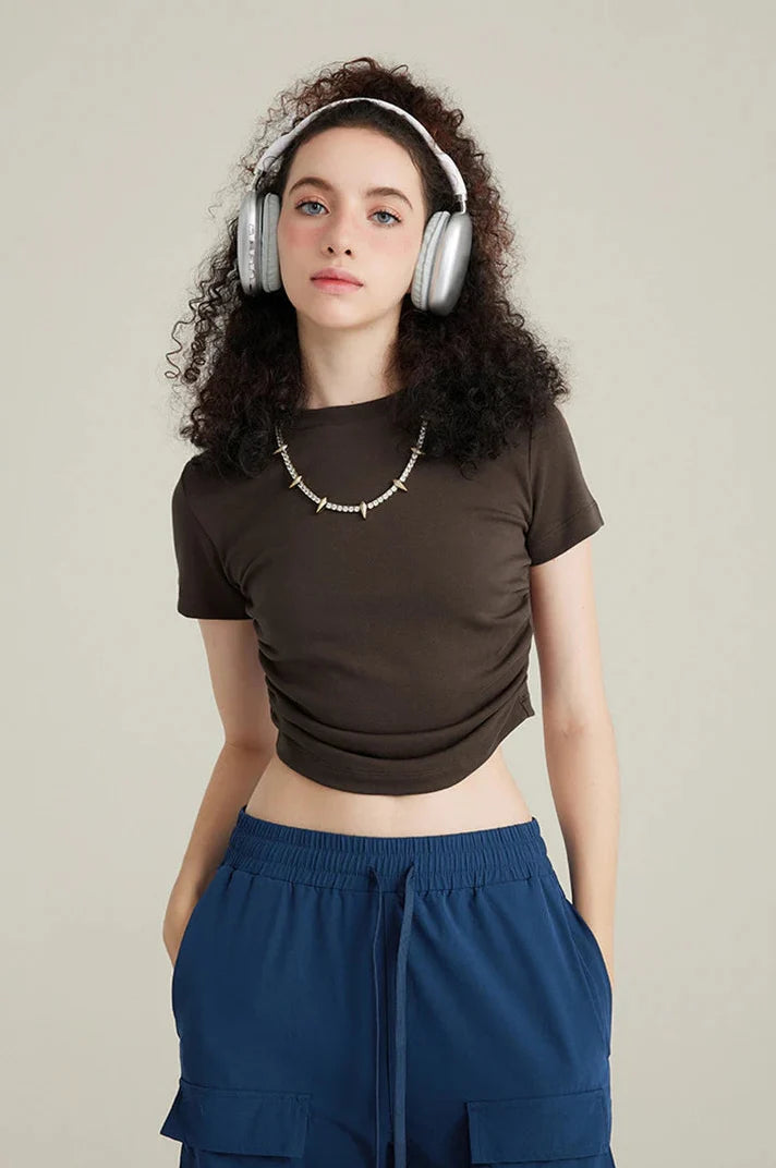 Acubi Basic Crop Top