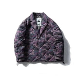 Chaqueta acolchada con estampado de camuflaje