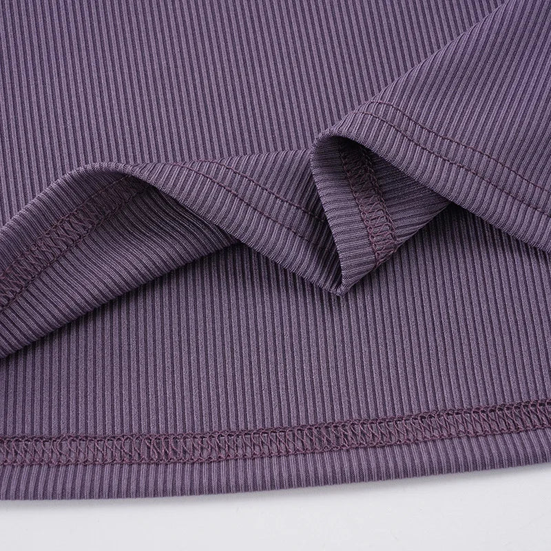 Y2K Bird Purple Top