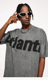 Atlantis Print Washed T-shirt