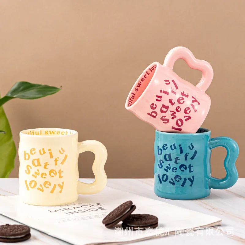 Taza de cerámica estética