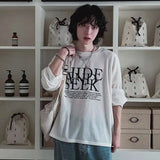 Korean Style Letter Print T-Shirt
