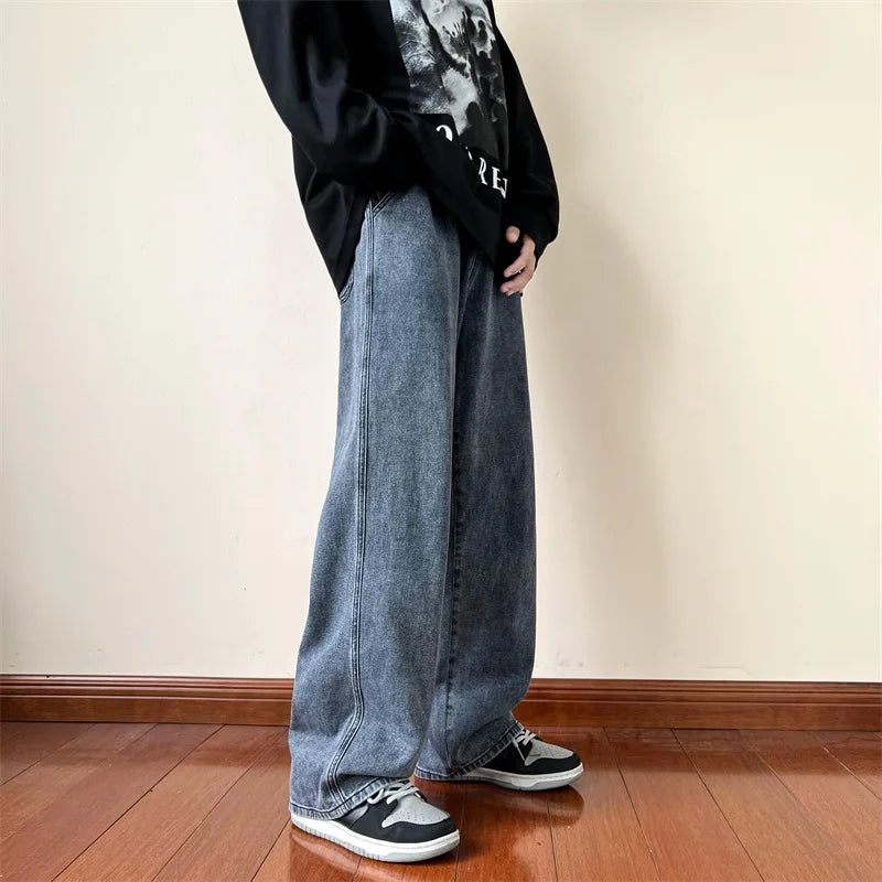 Straight Leg Solid Color Jeans