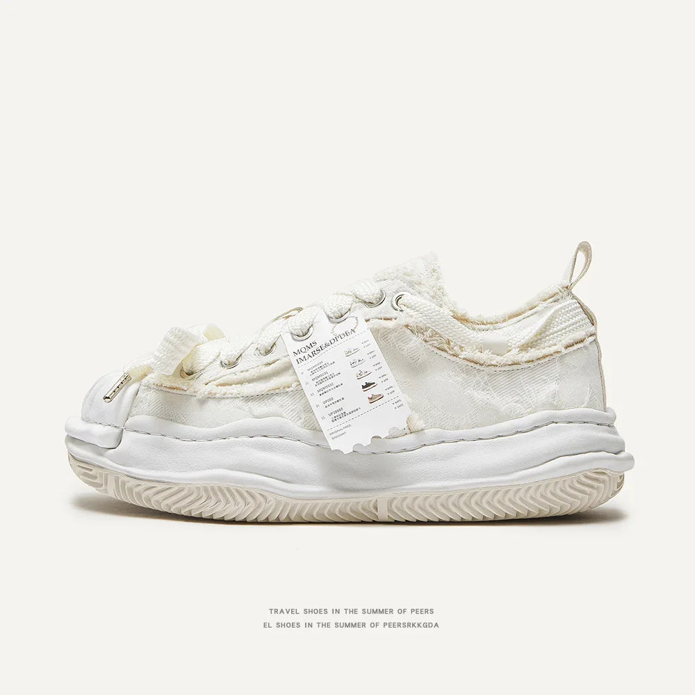 Retro Destroyer School Sneakers for Couples