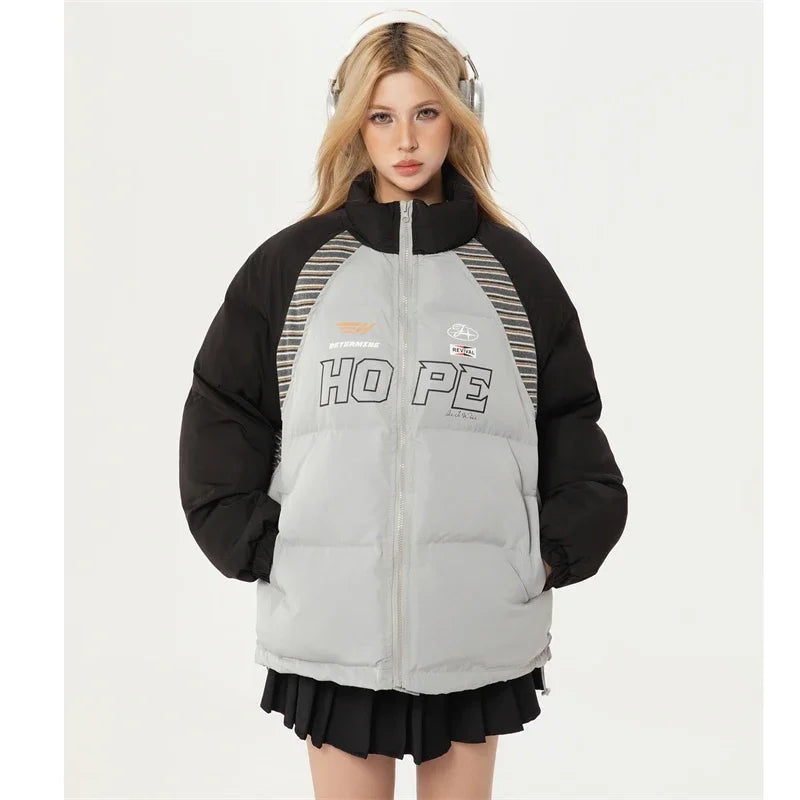 Hope Patchwork Winter Puffer Jacket