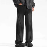 Vintage Pleated Straight Korean Pants