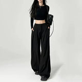 Corporate Girl High Waist Baggy Pants