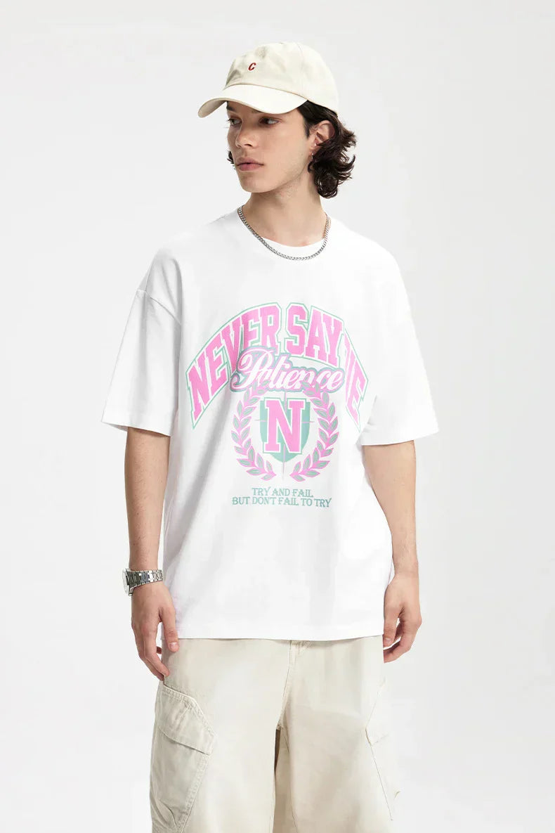 Amerikanisches Oversized bedrucktes T-Shirt