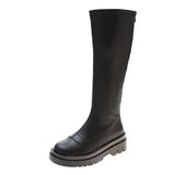 Lolita Zipper Thick Sole Zipper Boots