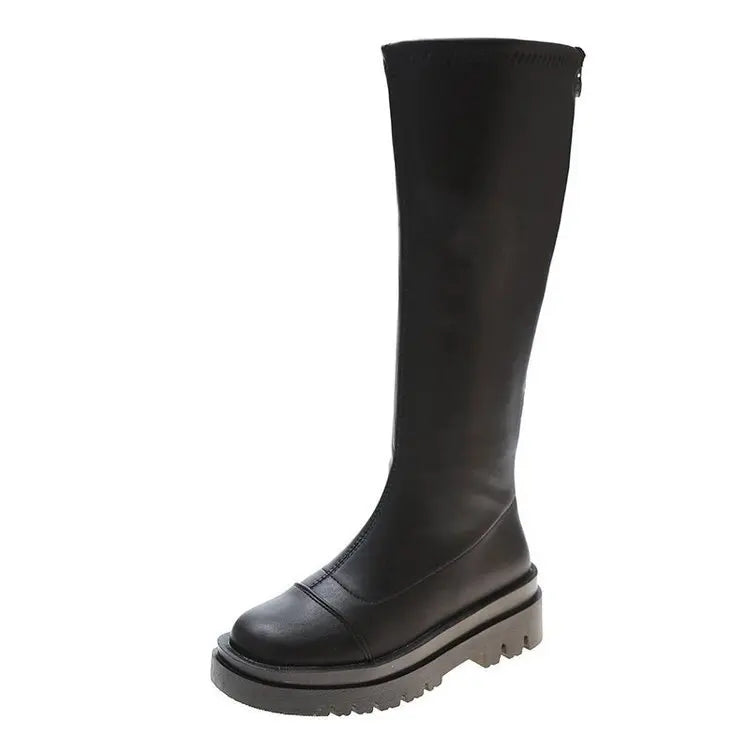 Lolita Zipper Thick Sole Zipper Boots