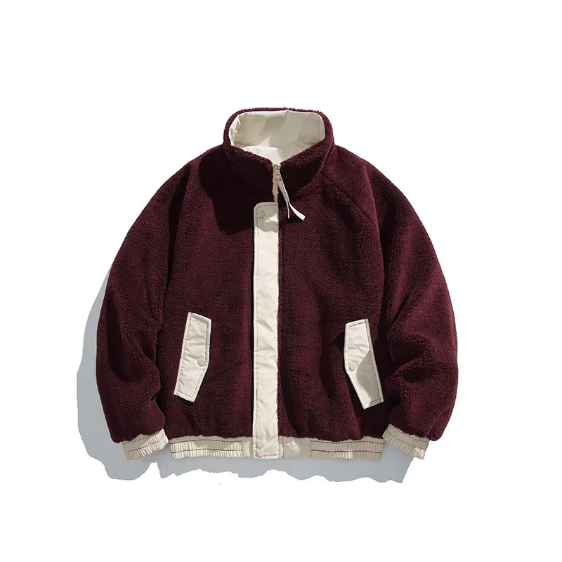 Fleece Bomber Puffer Jacket