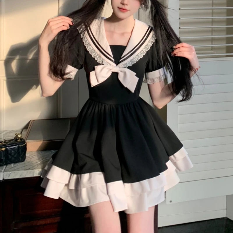 Cute Sailor Mini Dress
