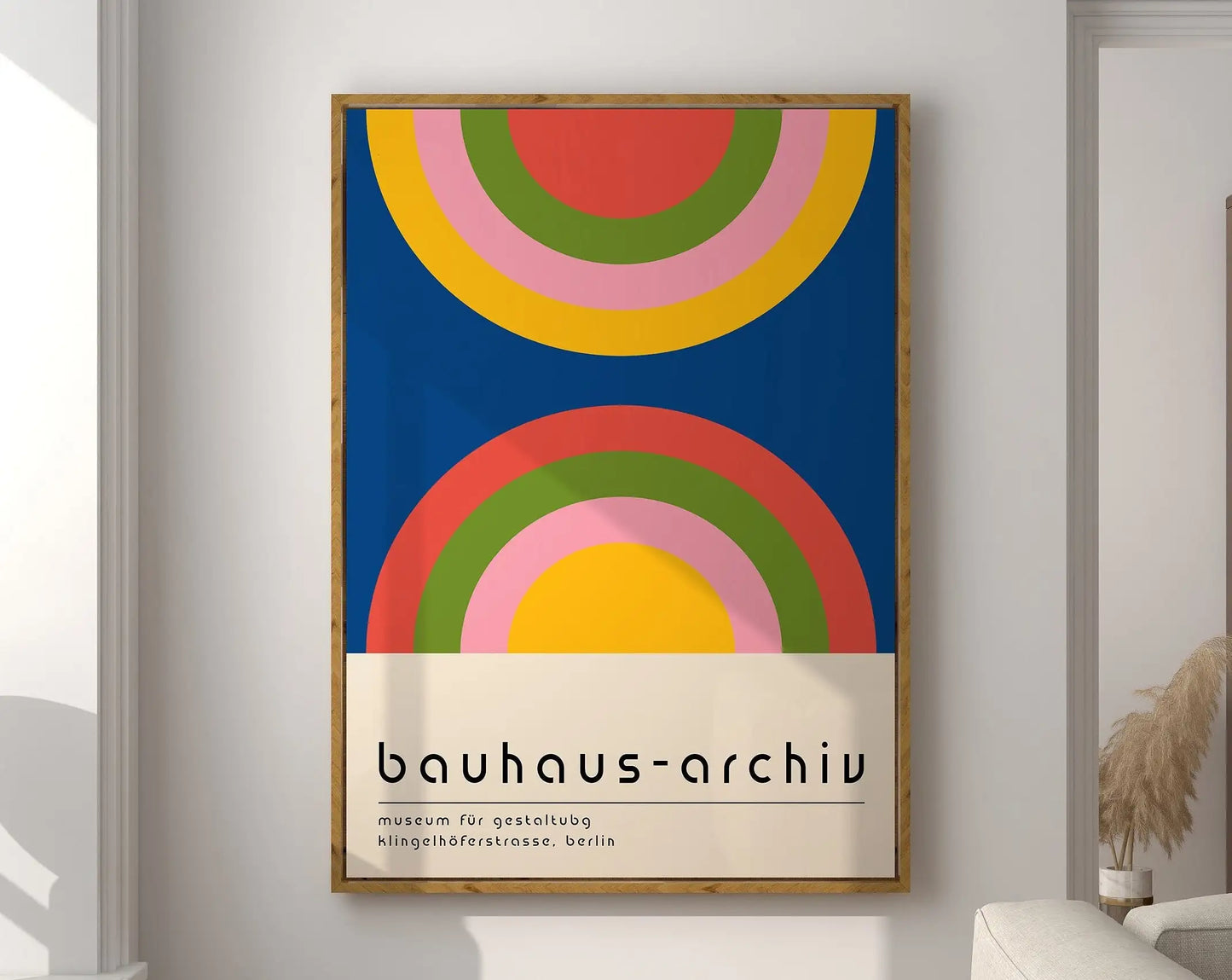 Modernist Geometric Canvas Poster
