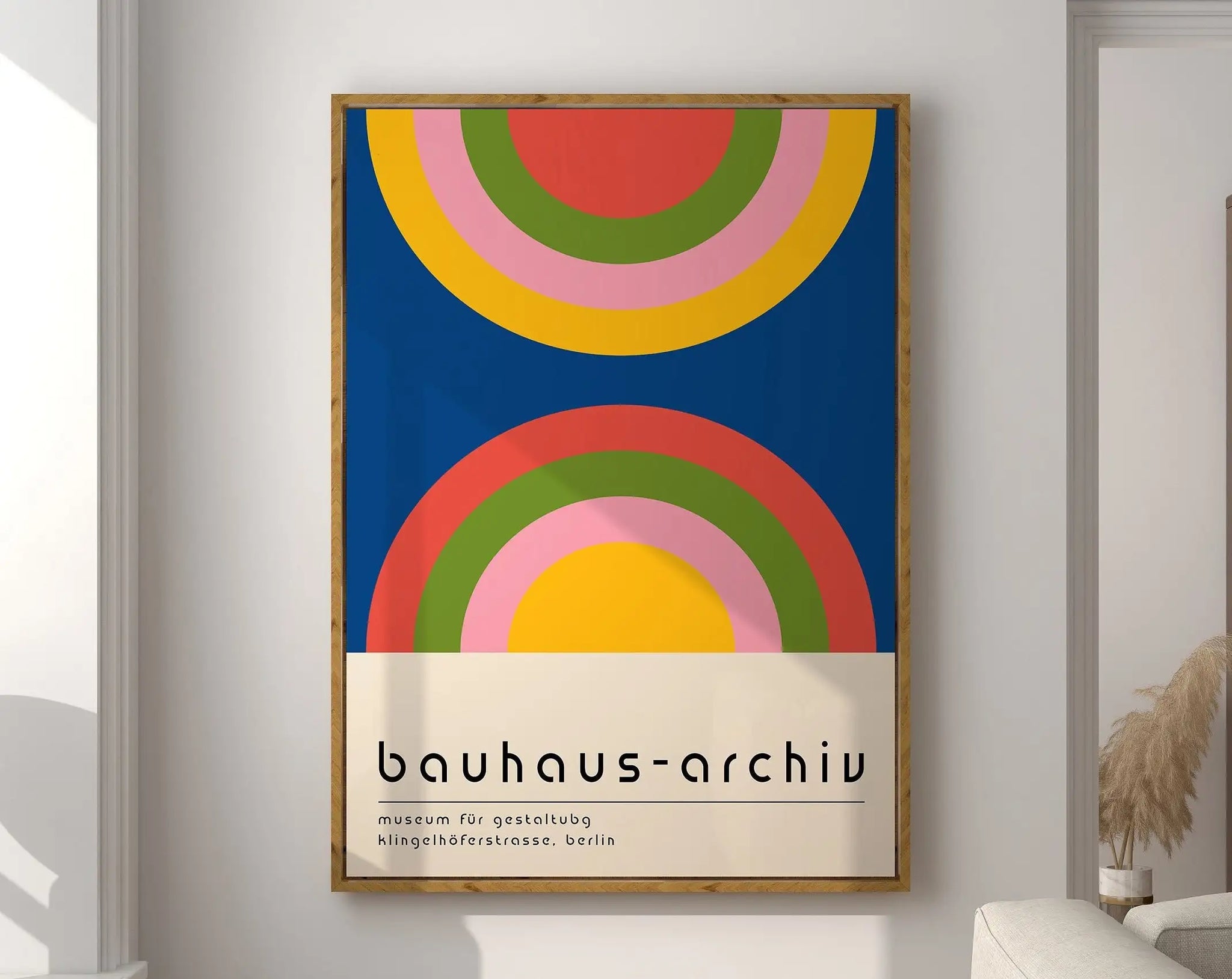 Modernist Geometric Canvas Poster