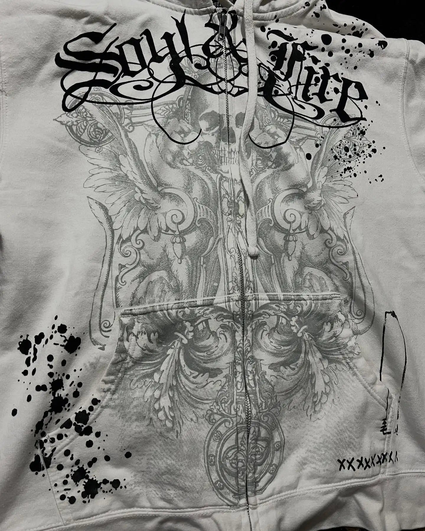 Retro Gothic Zipper Hoodie