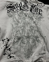 Retro Gothic Zipper Hoodie
