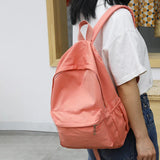Solid Color School Backpack