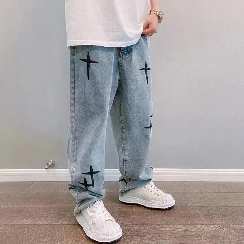 Y2K Star Straight Leg Jeans
