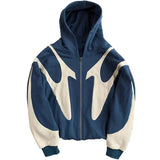 Sudadera con capucha estampada con patrón retro de diablo Y2K