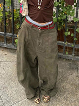 Baggy High Waist Wide Jeans