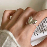 Silver Love Heart Ring